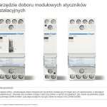 Narzędzie doboru modułowych styczników instalacyjnych