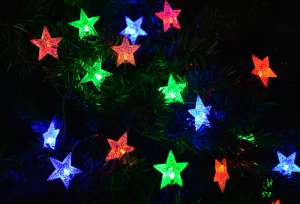 Gwiazdki LED oświetlenie świąteczne
