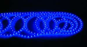 LED wąż świetlny niebieski