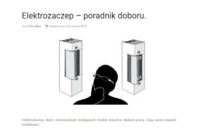 Jak dobrać elektrozaczep?