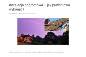 Jak prawidłowo wykonać instalację odgromową?