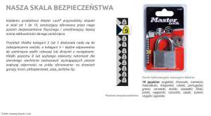 Skala bezpieczeństwa według Master Lock