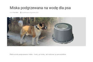 Podgrzewana miska na wodę dla psa