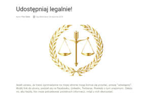 Udostępniaj legalnie