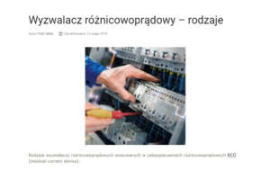 Wyzwalacz różnicowoprądowy – rodzaje Rodzaje wyzwalaczy różnicowoprądowych