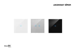 Łączniki Kontakt-Simon seria Simon 54 TOUCH