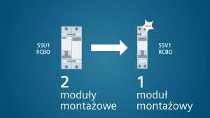 Jednomodułowy wyłącznik różnicowonadprądowy z wyzwalaczem elektromagnetycznym