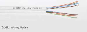 Kabel typu DUPLEX (dwa przewody w jednym produkcie).