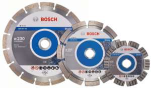 Diamentowe tarcze tnące do: konglomeratu, płyty włóknowo cementowe, kamienia, białych pustaków z gazobetonu typu Silka, cegły silikatowej