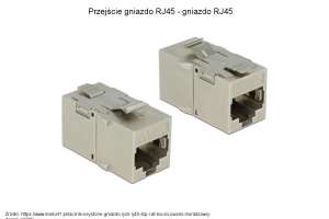 Beczka - przejście gniazdo RJ45 - gniazdo RJ45