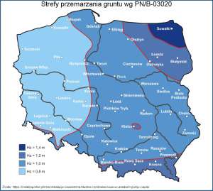 Na jaką głębokość przemarza grunt w Polsce?