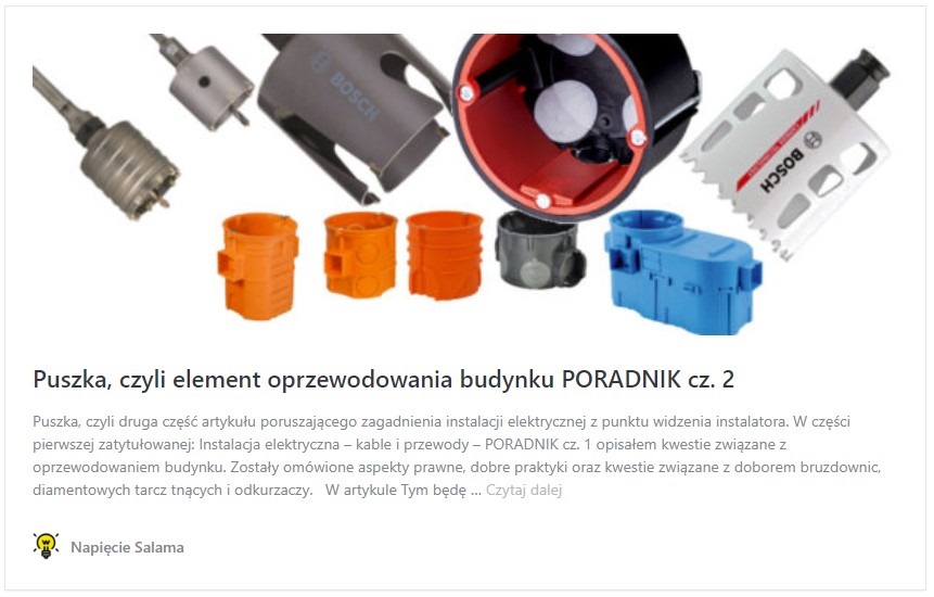 Instalacje elektryczne magazyny - puszka, czyli element oprzewodowania budynku PORADNIK cz. 2