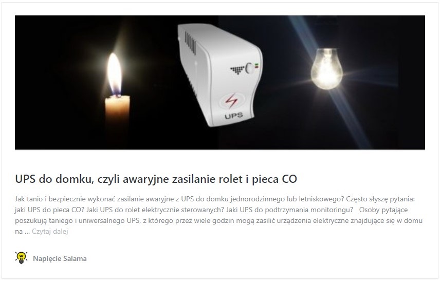 UPS na co zwrócić uwagę aby zasilić silnik podkaszarki?