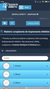 Blebox, widok w aplikacji wBox - automatyka