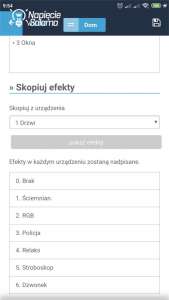 Blebox, widok w aplikacji wBox - automatyka