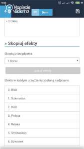 Blebox, widok w aplikacji wBox - automatyka