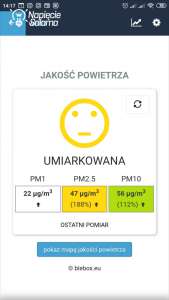 SMOG czujnik jakości powietrza Blebox airSensor