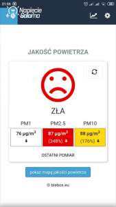 SMOG czujnik jakości powietrza Blebox airSensor