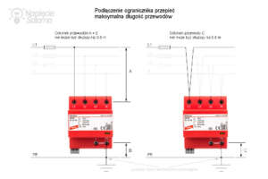 Prawidłowy sposób podłączenia SPD - długość przewodów