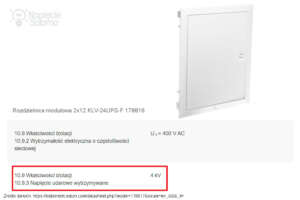 Wytrzymałość napięciowa rozdzielnica modułowa 2x12 KLV-24UPS-F 178816 Eaton