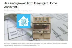 Jak zintegrować licznik energii z Home Assistant?