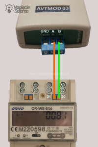 Licznik z Modbus podłączenie do konwertera