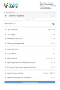Inteligentny termostat Blebox - ustawienia urządzenia
