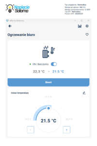 ThermoBox - sposób ustawiania temperatury w regulatorze pokojowym Blebox