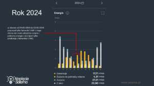 Analiza przypadku - produkcja i zużycie energii elektrycznej w poszczególnych miesiącach