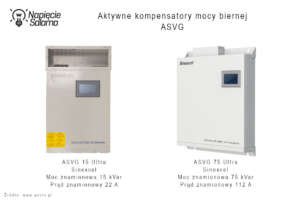 Aktywne kompensatory mocy biernej Sinexcel ASVG 15 Ultra i ASVG 75 Ultra - moc bierna