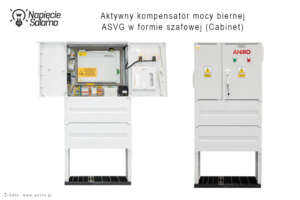 Aktywny kompensator mocy biernej ASVG w wykonaniu szafowym do centralnej kompensacji
