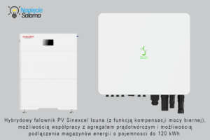 Hybrydowy falownik PV Sinexcel Isuna z funkcją kompensacji mocy biernej i obsługą magazynów energii