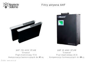 Aktywne filtry harmonicznych Sinexcel AHF do redukcji wyższych harmonicznych w instalacji - moc bierna