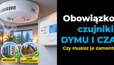 Obowiązkowe czujniki dymu i czadu. Nowe przepisy dla domów, mieszkań i obiektów najmu krótkoterminowego.