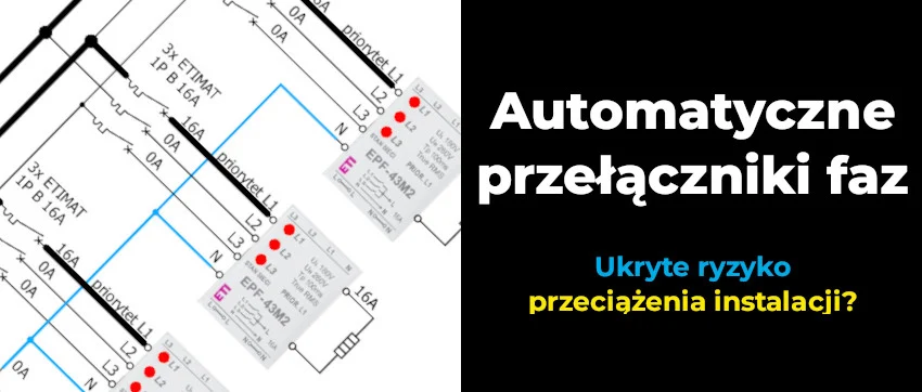 Automatyczne przełączniki faz. Jak uniknąć przeciążenia instalacji?