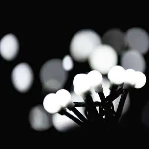 LED komplet choinkowy Kulki białe LED komplet choinkowy