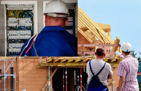 Budowa domu - instalacja elektryczna - PORADNIK Kobieta buduje poradnik dla osób budujących dom