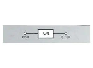UPS technologia AVR Schemat przedstawiający technologię AVR