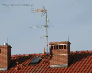 Instalacja odgromowa błędy Brak odstępu izolacyjnego, anteny znajdują się poza strefą ochronną