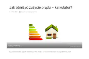 Jak obniżyć zużycie prądu – kalkulator? Jak obniżyć zużycie prądu – kalkulator?