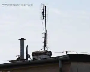 Instalacja odgromowa często popełniane błędy Komin oraz anteny poza strefą ochrony instalacji odgromowej