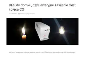Jak dobrać UPS do systemu przeciwzalaniowego? Jaki UPS do systemu przeciwzalaniowego?