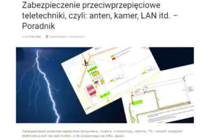 Zabezpieczenie przeciwprzepięciowe teletechniki, czyli: anten, kamer, LAN itd. – Poradnik Jak zabezpieczyć komputer przed przepięciem?