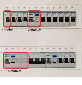 Aparatura modułowa w rozdzielnicy Rodzaje aparatury modułowej