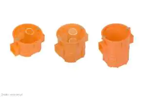 Puszki Simet głębokości 41; 60; 80 mm Puszka S60KFw; S60DFw; S60GFw do ścian pełnych