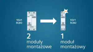 Jednomodułowy wyłącznik różnicowonadprądowy z wyzwalaczem elektromagnetycznym