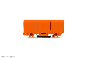 Adapter 2273-500 do montażu szybkozłączek serii 2273 na szynie TH35 Do montażu szybkozłączek serii 2273 na szynie TS35 należy użyć adaptera Wago nr. 2273-500