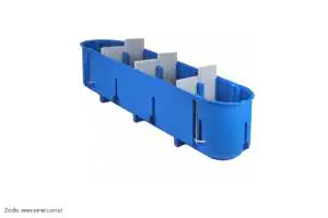 Poczwórna głęboka puszka P4x60D serii Multibox produkcji Simet Poczwórna głęboka puszka P4x60D serii Multibox Simet
