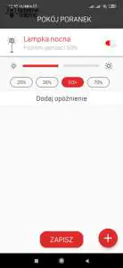 Exta Life przykład sceny z wykorzystaniem harmonogramu czasowego Exta Life wykorzystanie ściemniacza w harmonogramie czasowym