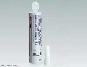 Soft Gel, to jednoskładnikowy żel o bardzo gęstej konsystencji produkcji Cellpack Soft Gel, żel o bardzo gęstej konsystencji (można wykonywać uszczelnienia na suficie) o barwie jasnożółtej produkcji Cellpack